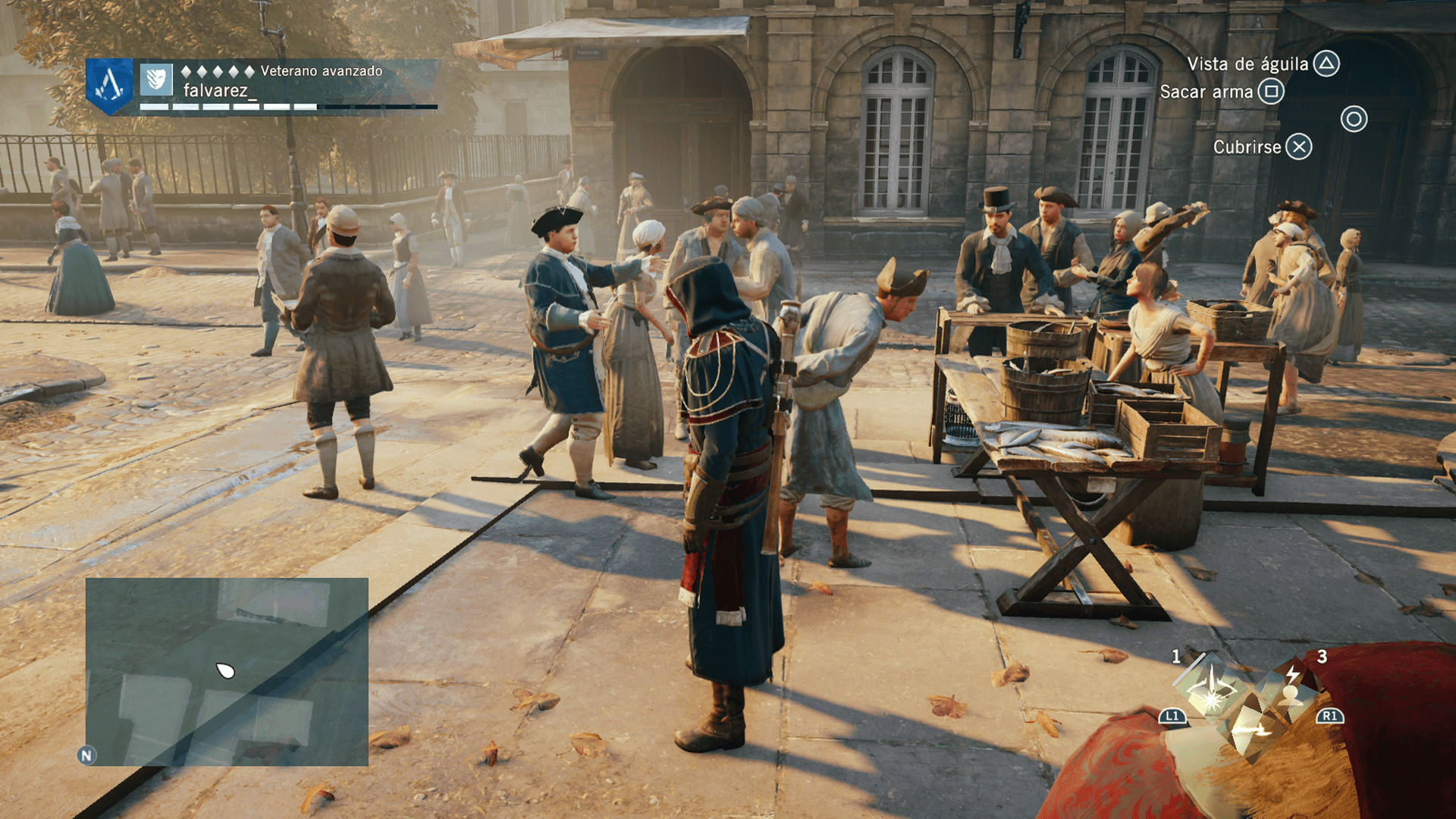 Assassin's Creed Unity Personajes en pantalla