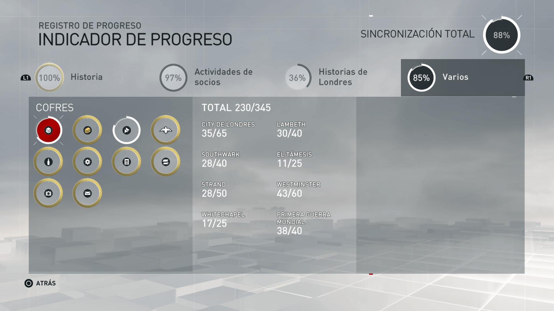 Assassin's Creed Syndicate progreso (2/2)