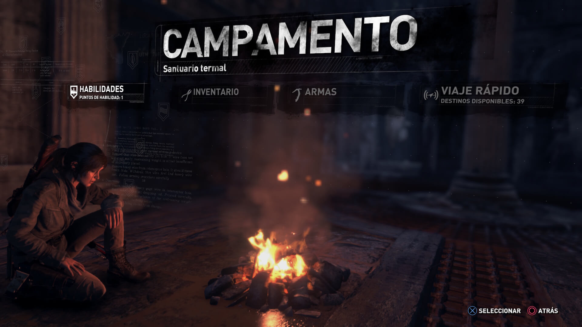 Rise of the Tomb Raider: campamento