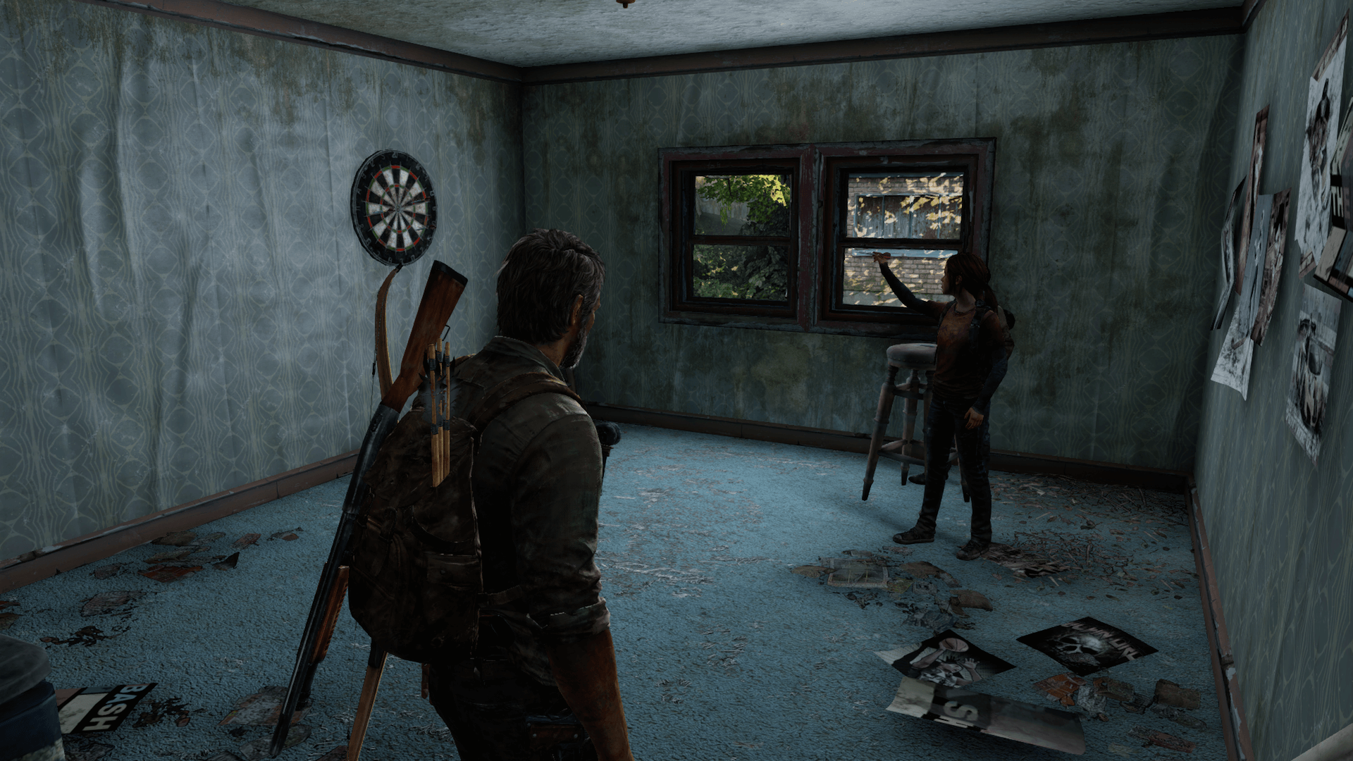 The Last of Us - Ellie practicando puntería
