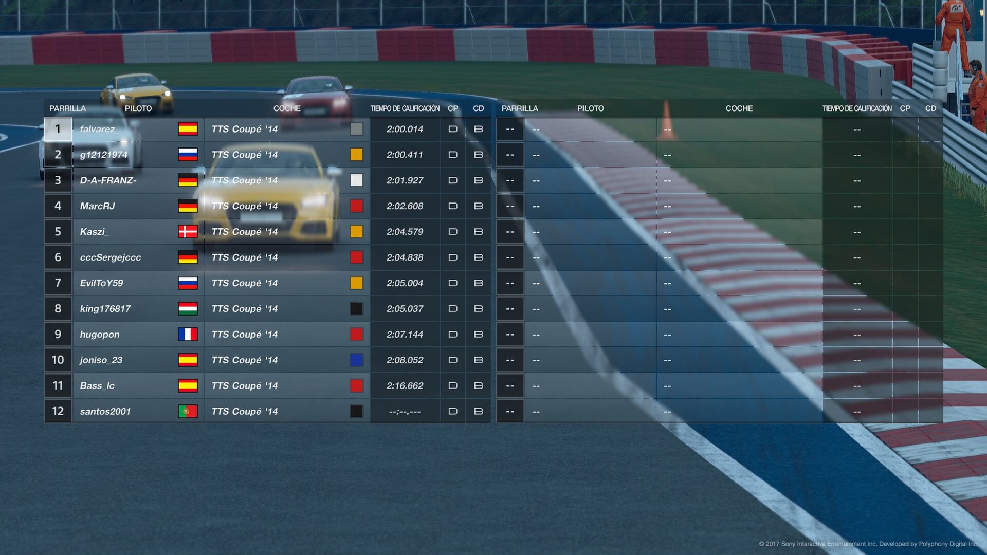 GT Sport pole position