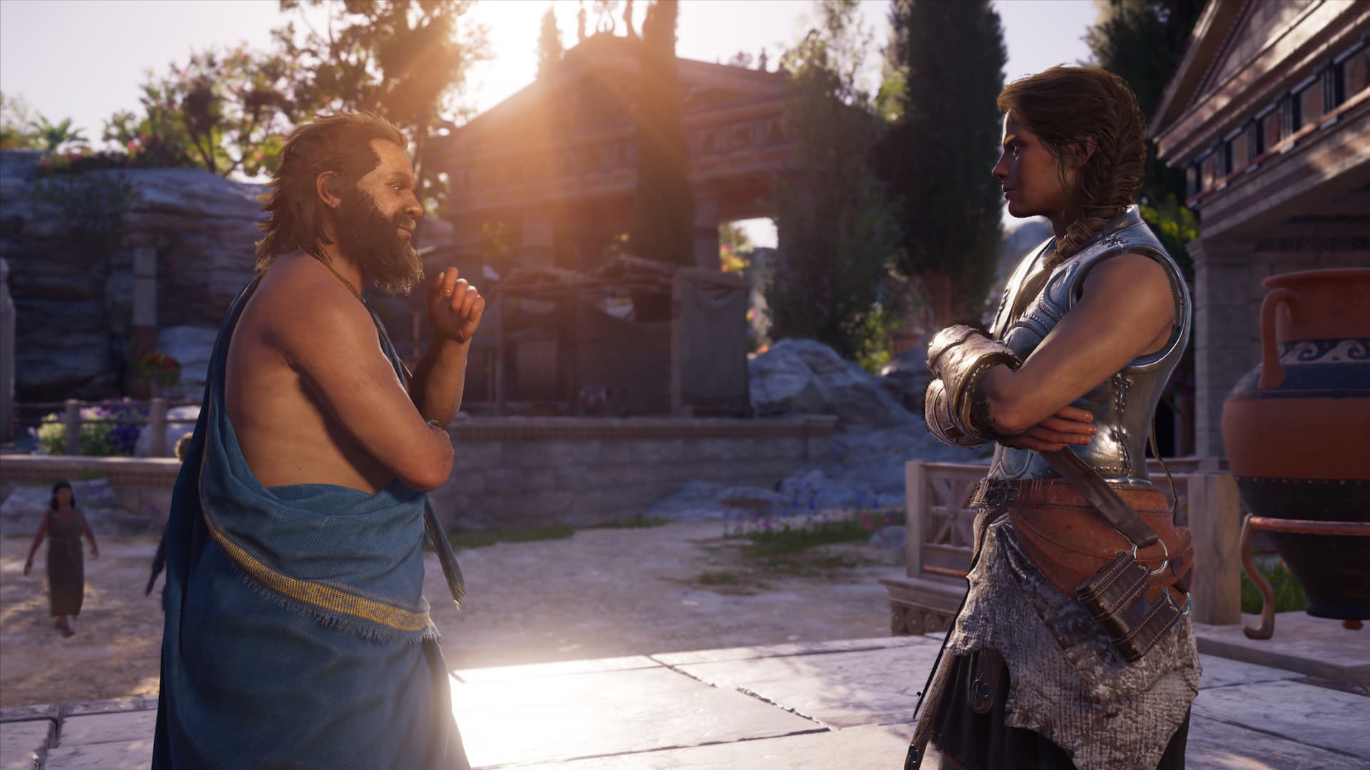 Assassin's Creed Odyssey - Charlas con Sócrates