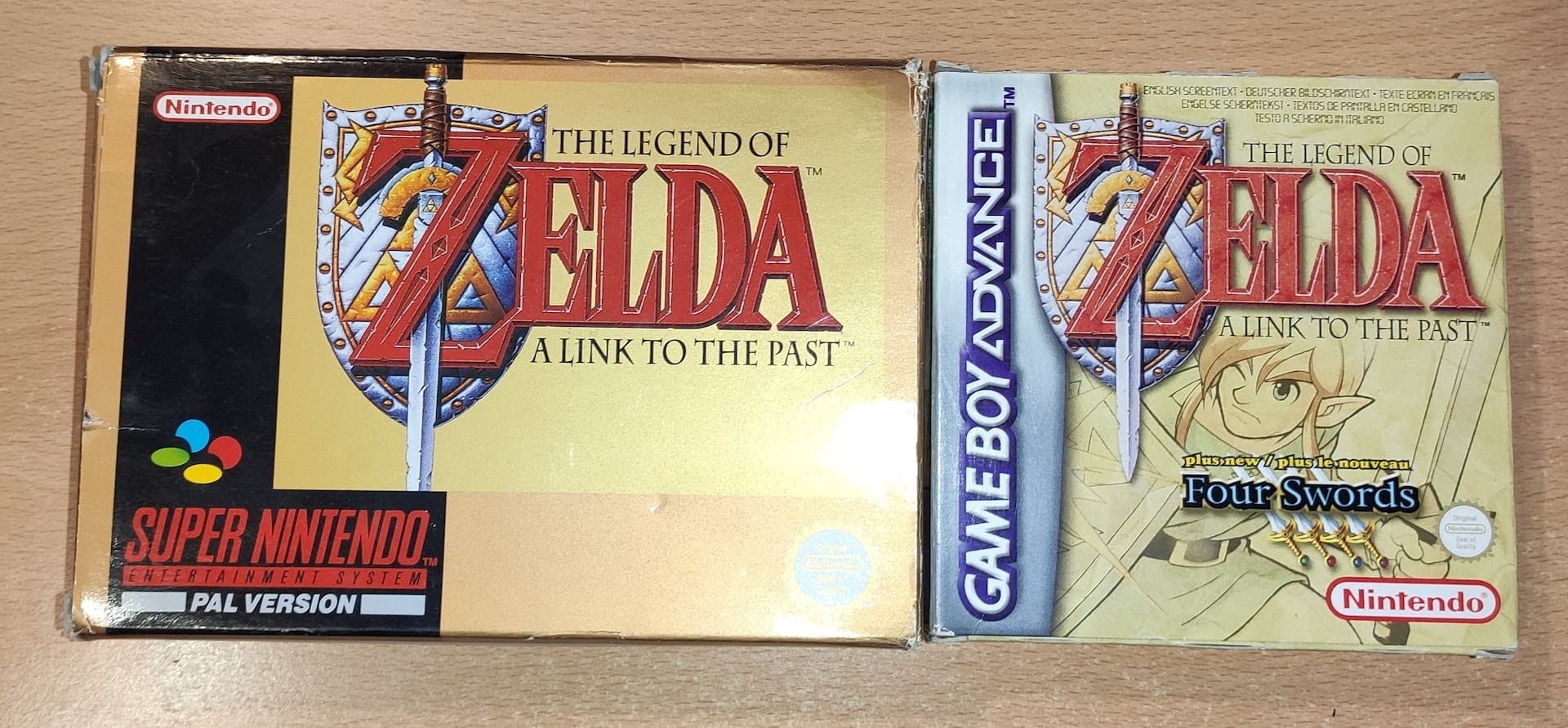 The Legend Of Zelda: A Link To The Past en sus versiones físicas