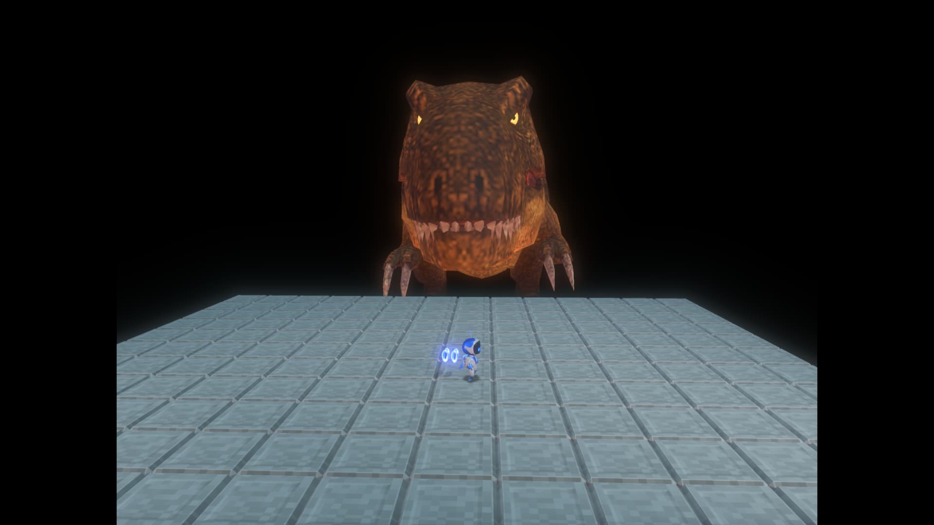 El T-Rex de la demo de PlayStation, aquí se ha convertido en jefe final